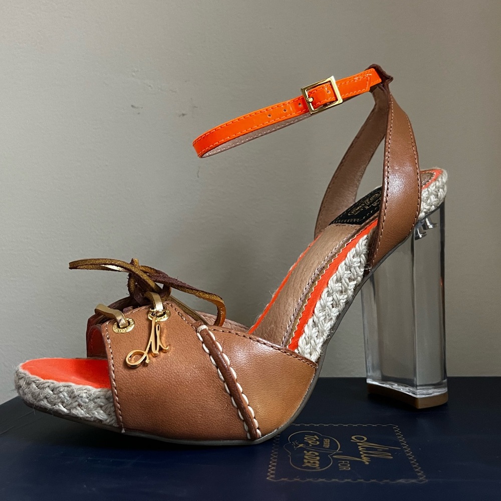 Milly for Sperry Top Sider Rowan Cognac Shoes * Brand New